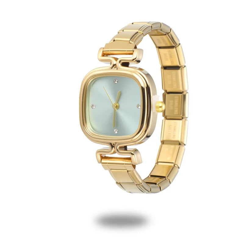 High Quality Men Women's Stainless Steel Round Simple Watch