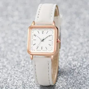 4PCS Fashion Minimalist Watch Luxury Men's and Women's