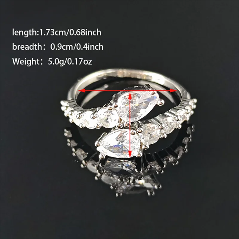 New Arrival Unique Design Silver Color Adjustable Fashion Ring