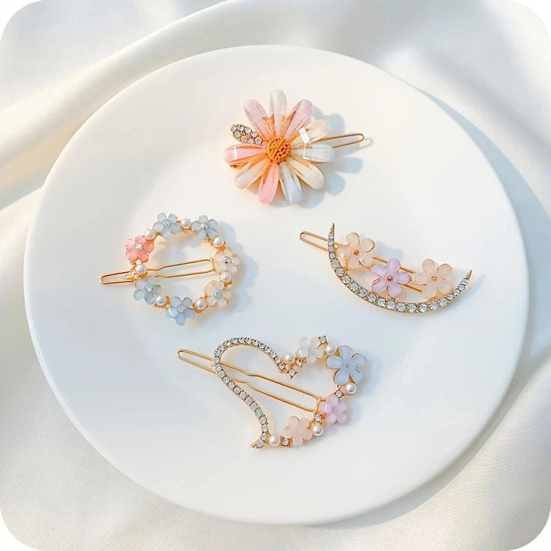 4pcs/set Hair Clips Hairpins