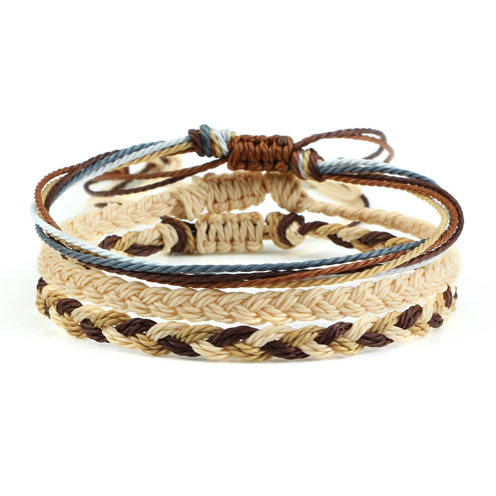 3Pcs/set Multi Color Tibetan Buddhist Bracelet
