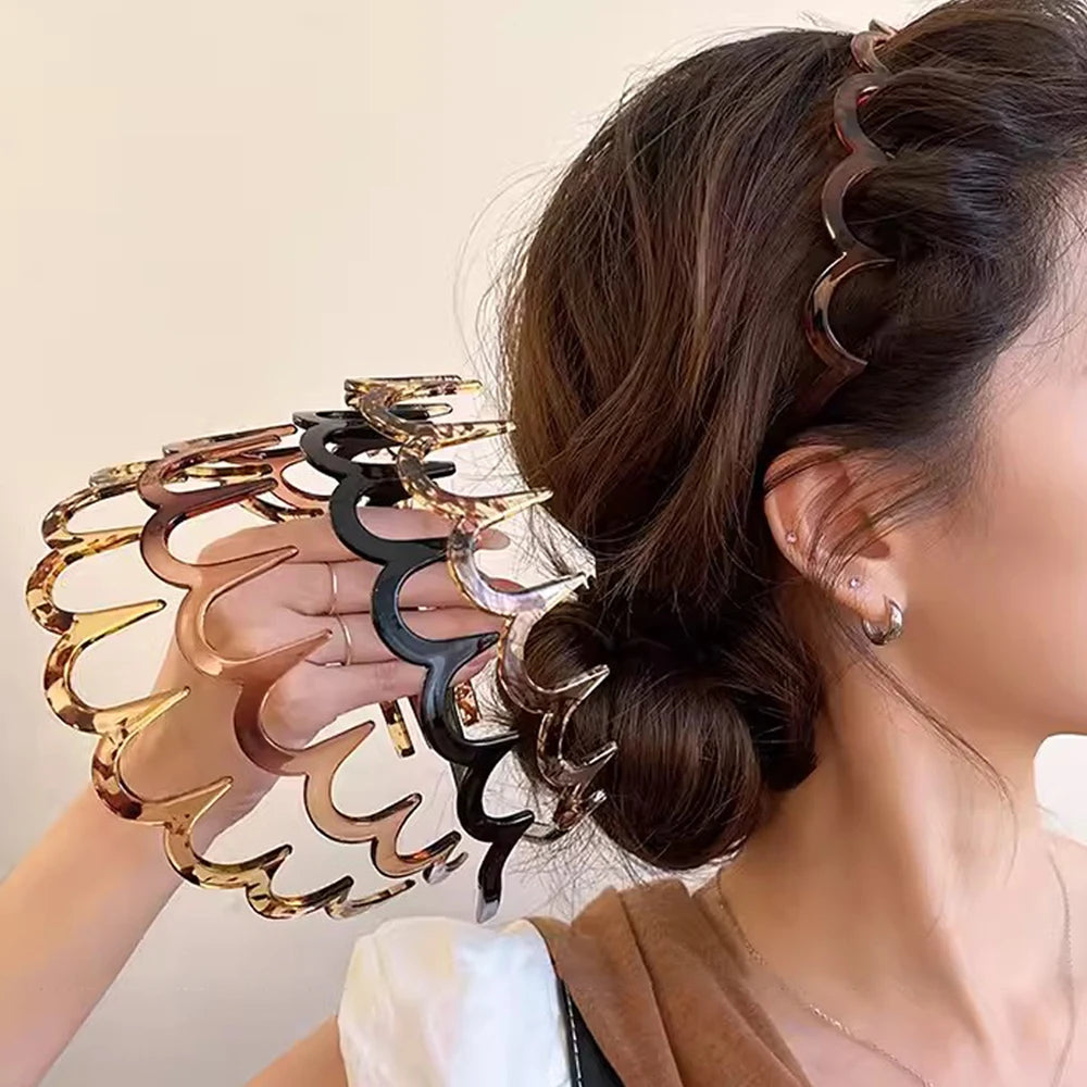 Hair Comb Non-Slip Headband Plastic