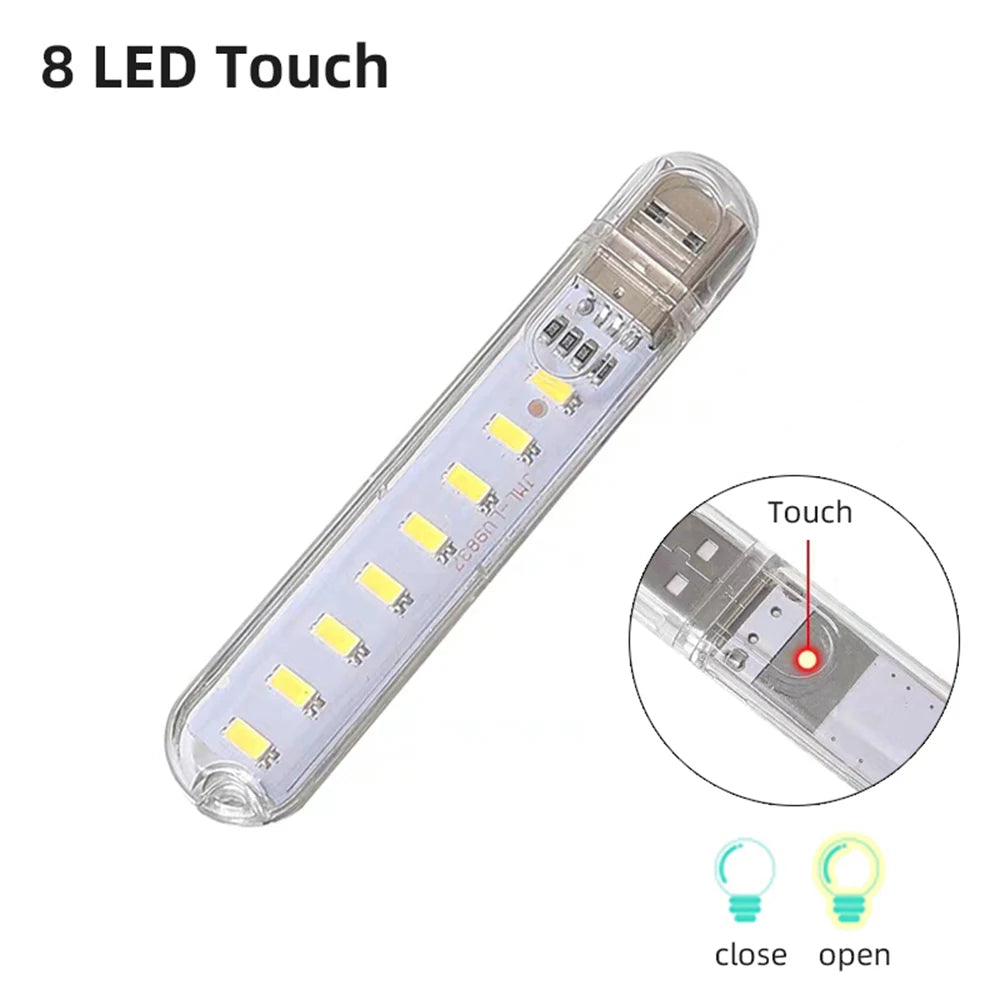 Mini Portable USB LED Light Touch Sensor Lights