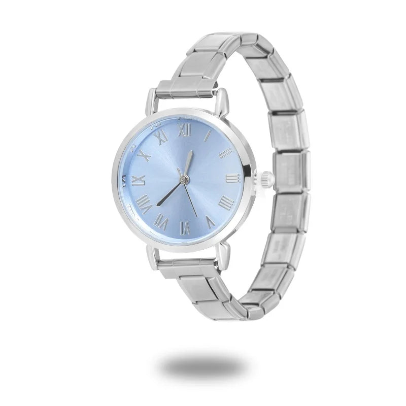 High Quality Men Women's Stainless Steel Round Simple Watch