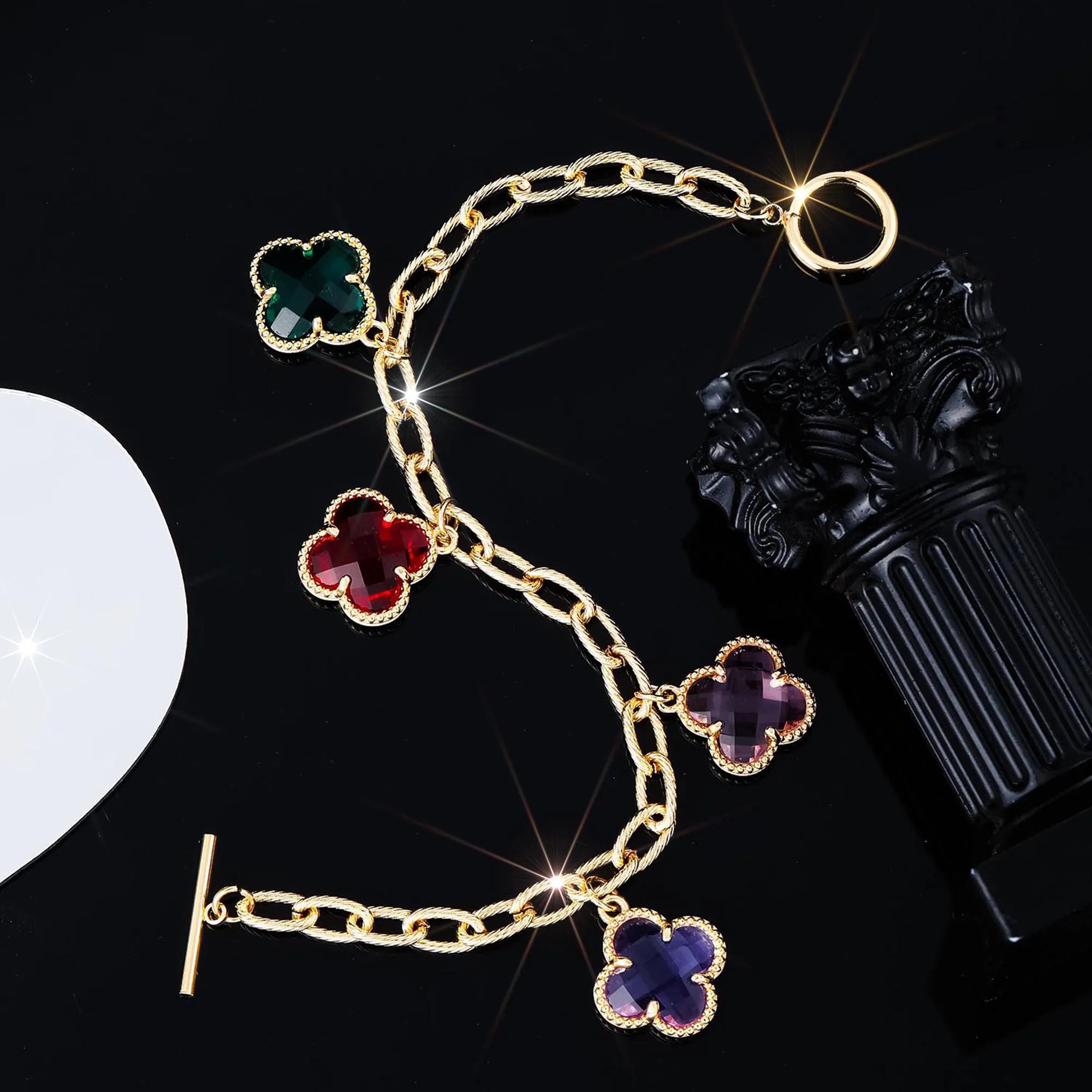 Style of Simple and Personalized Clover Four-Leaf Clover Bracelet