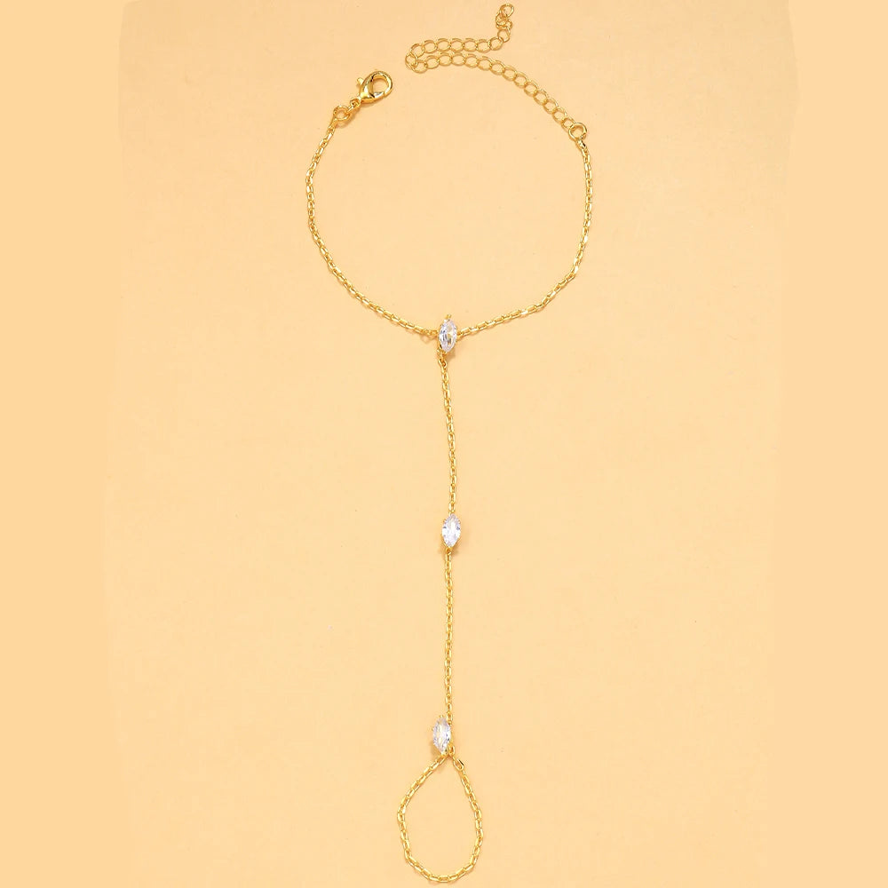 Party Bohemia Rhombus Crystal Bracelet Hand Jewelry