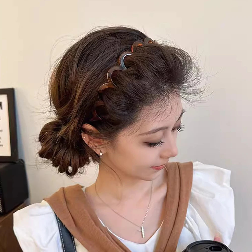Hair Comb Non-Slip Headband Plastic