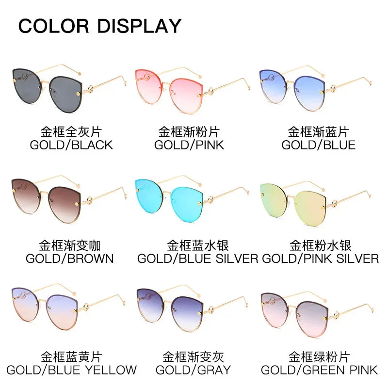 Classic Cat Eye Sunglasses Women Fashion
