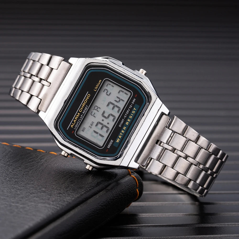 Digital Watches For Waterproof Bracelet Clock Gold