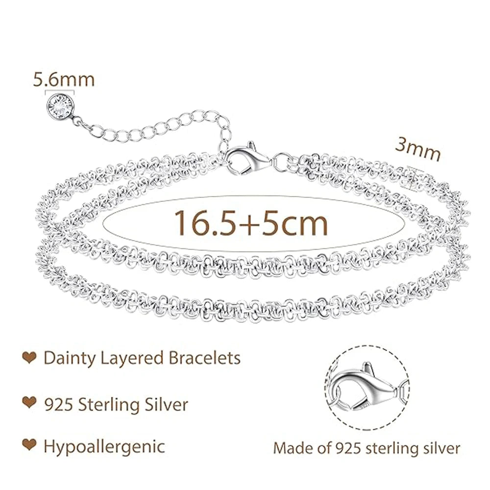 Sterling Silver Bracelets for Women