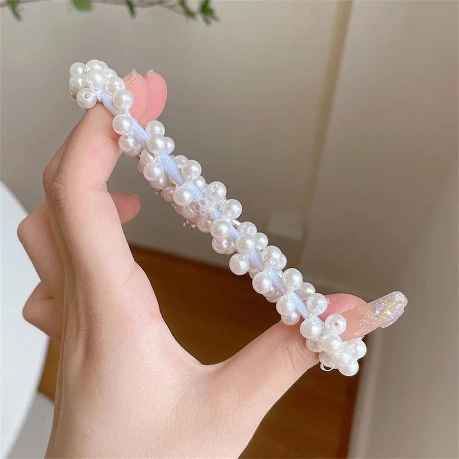 2PC Fashion Pearl Crown Princess Hair Bands
