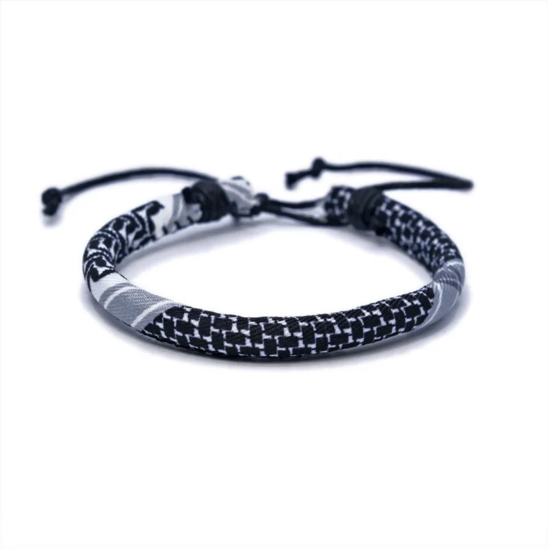 Multicolor Weave Bracelets Traditional Patterns Arabic Scarf Style Bracelet