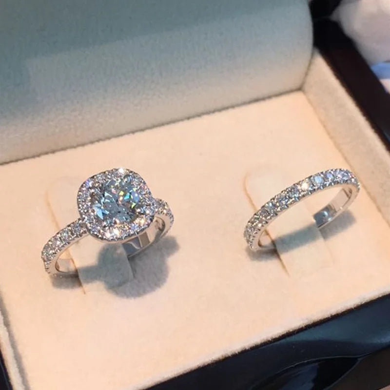 2pcs/set Luxury Crystal Female