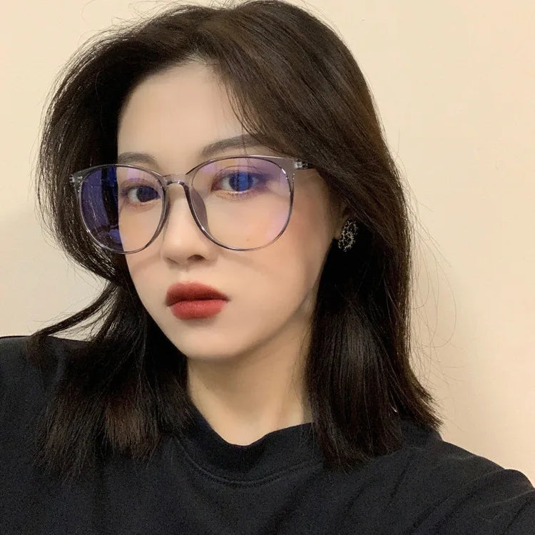 1PC  New Classic Retro Glasses Fashion Internet Celebrity Plain Reading Glasses