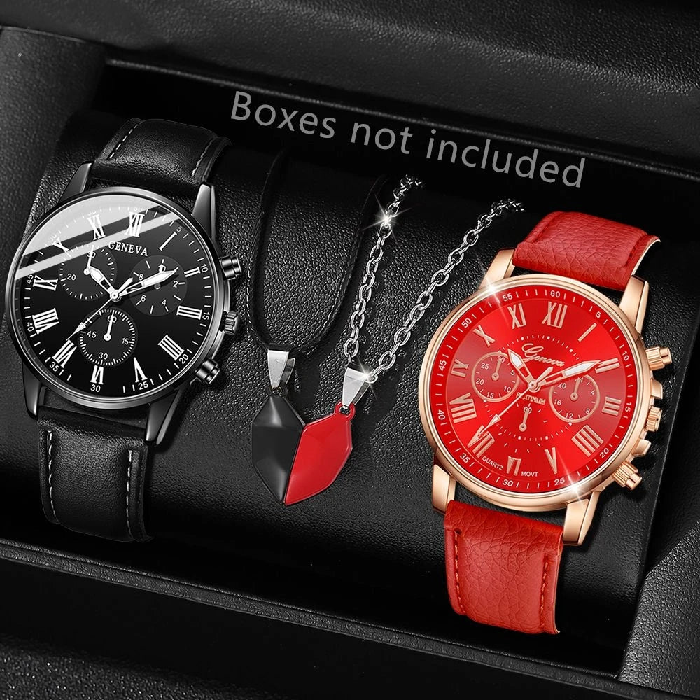 2PCS Set  Fashion  Watches