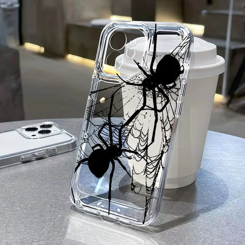 Transparent Phone Case For iPhone Soft Silicone Shockproof Funda Cover