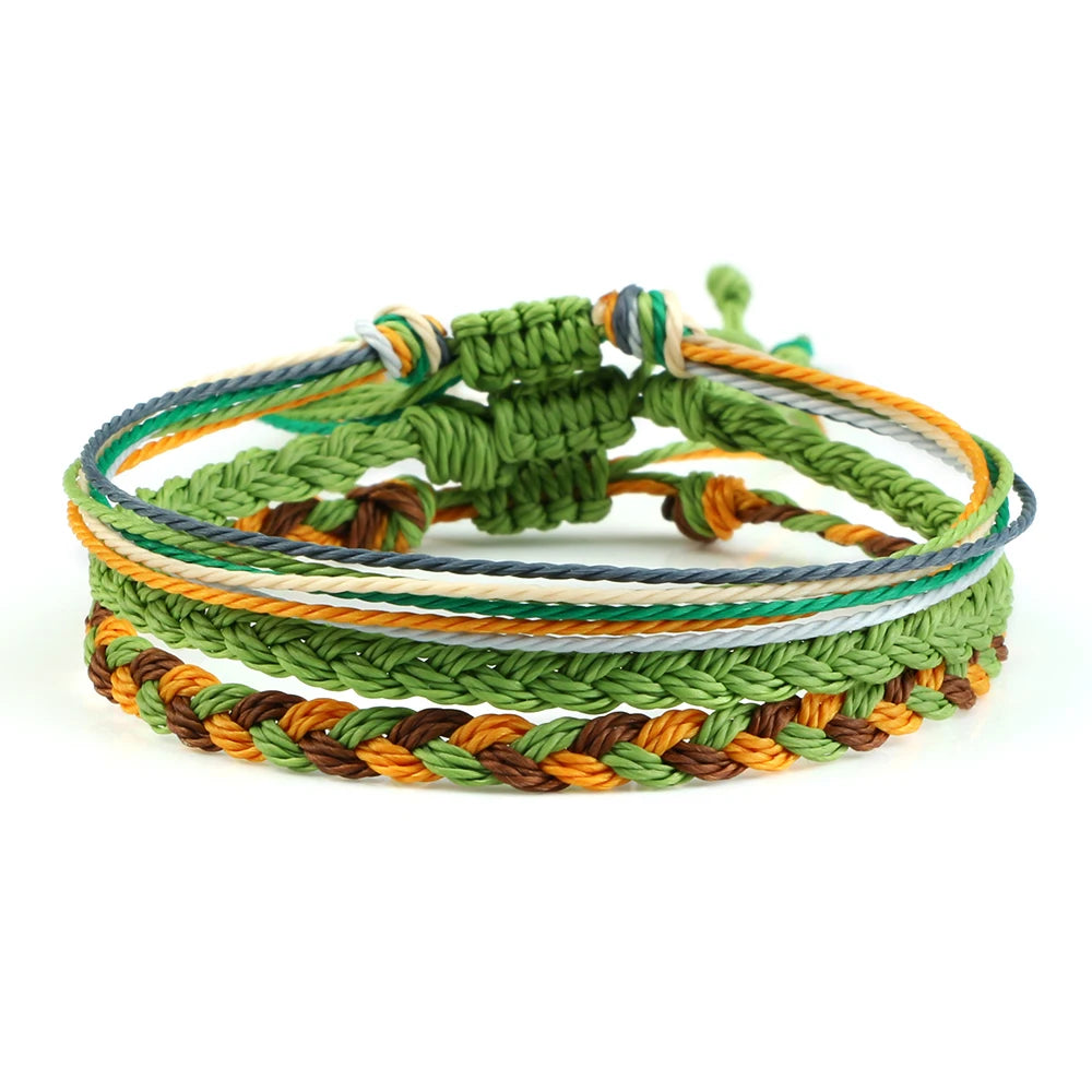 3Pcs/set Multi Color Tibetan Buddhist Bracelet