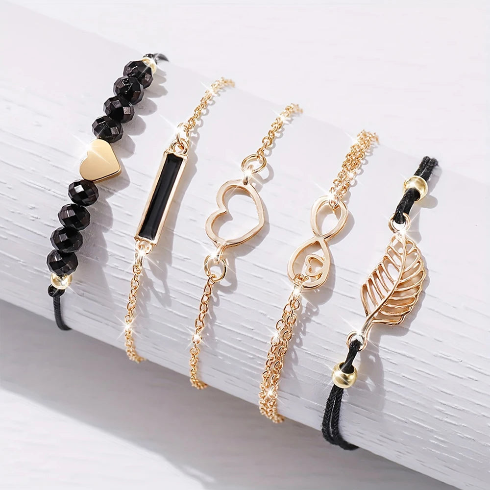 6PCS Set Watch For Women Luxury   Ladies