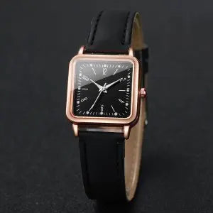 4PCS Fashion Minimalist Watch Luxury Men's and Women's