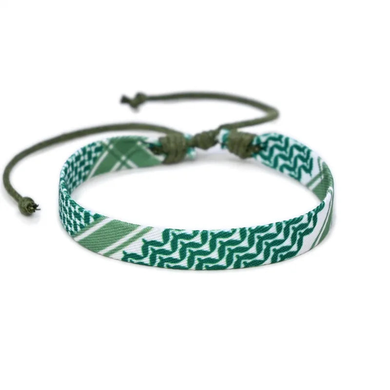 Multicolor Weave Bracelets Traditional Patterns Arabic Scarf Style Bracelet