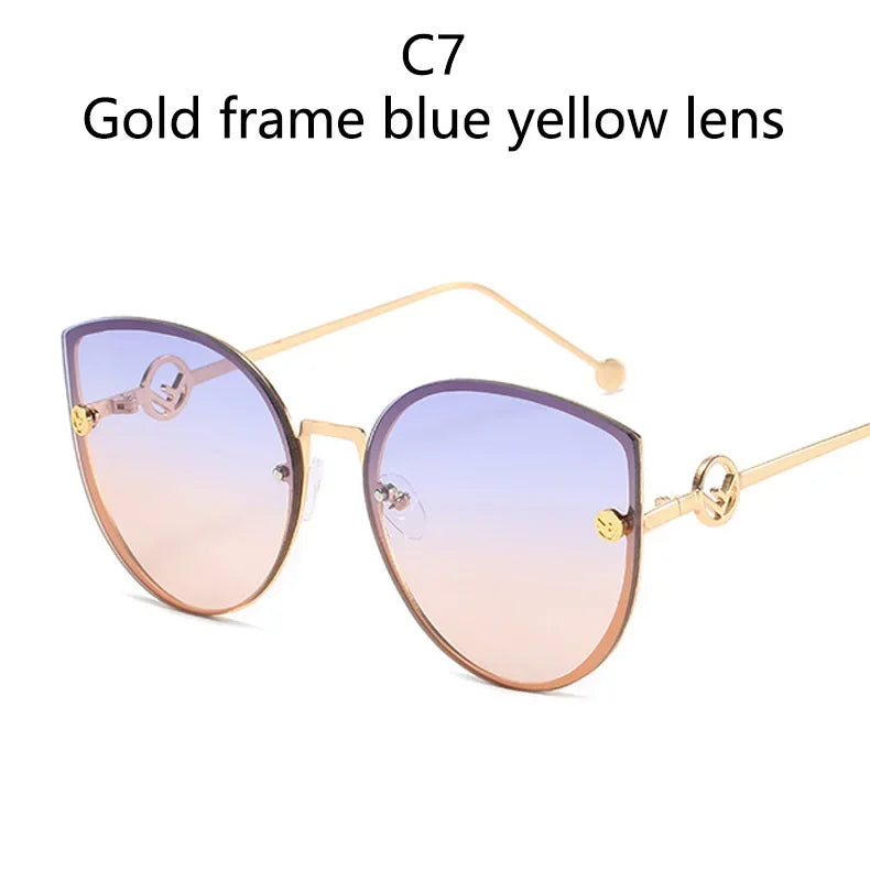 Classic Cat Eye Sunglasses Women Fashion