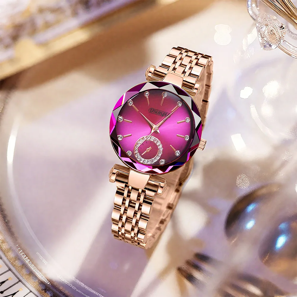 2pcs Luxury Elegant Women's Watch Set,