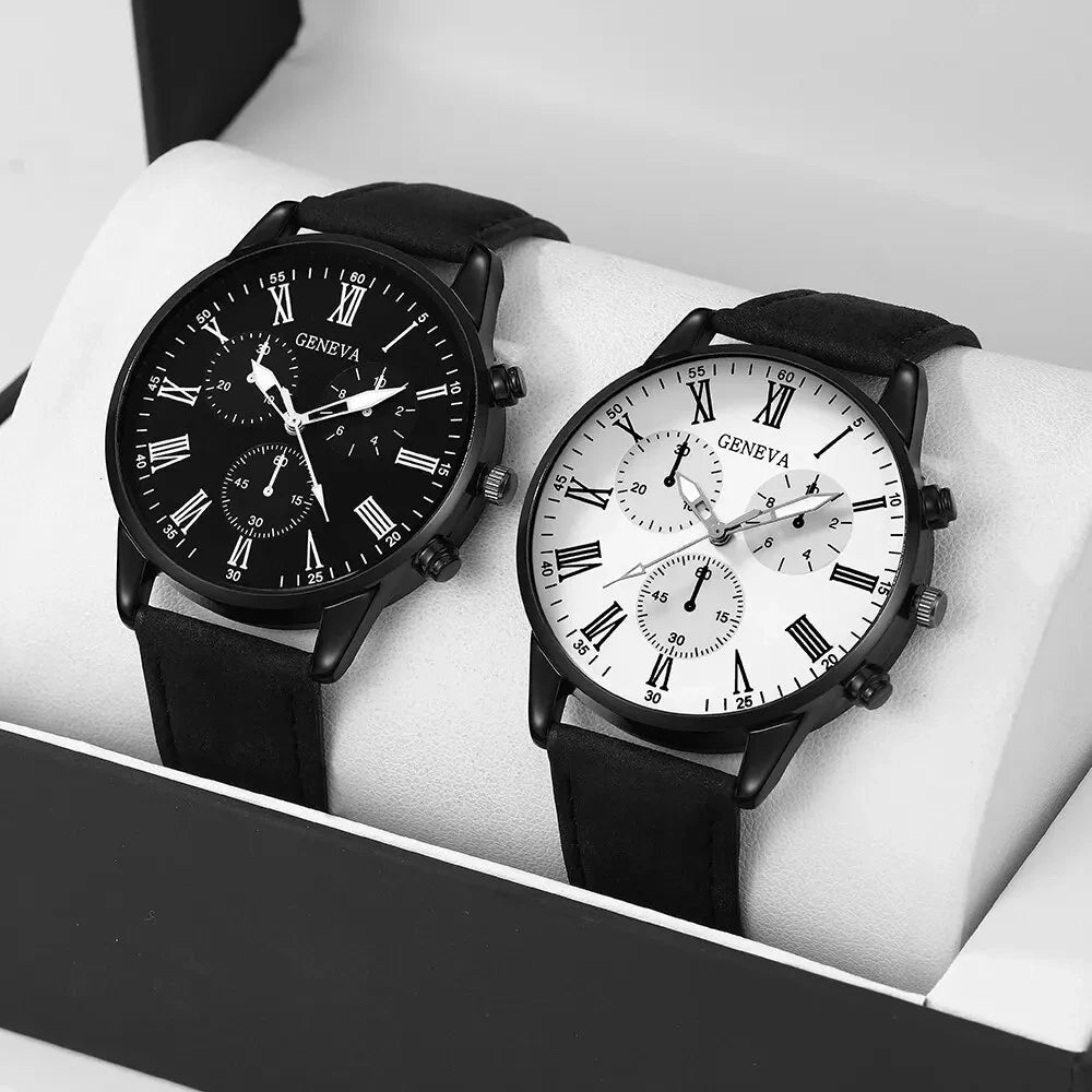 2PCS Set  Fashion  Watches