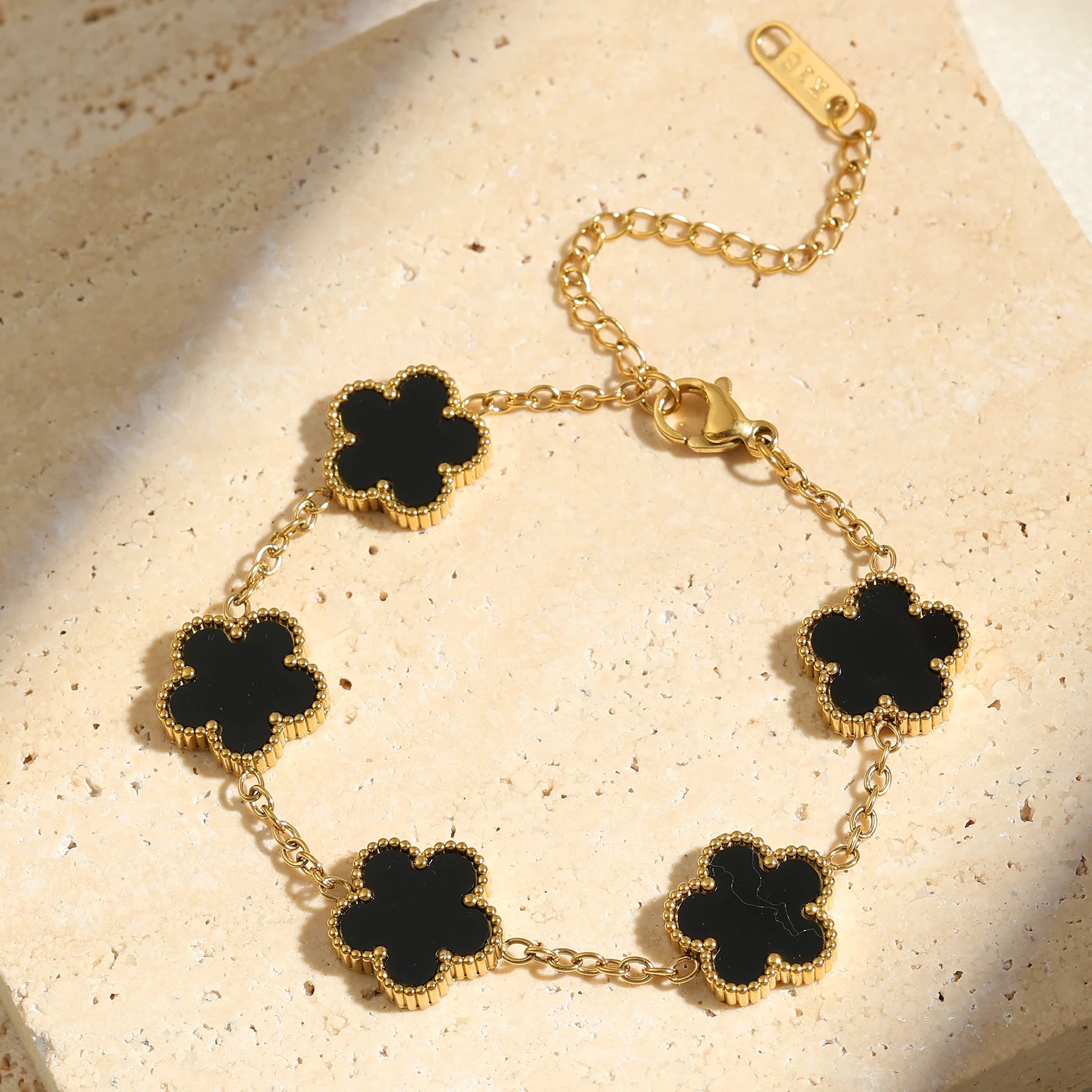Fashion Flower Stainless Steel Bracelets For Women