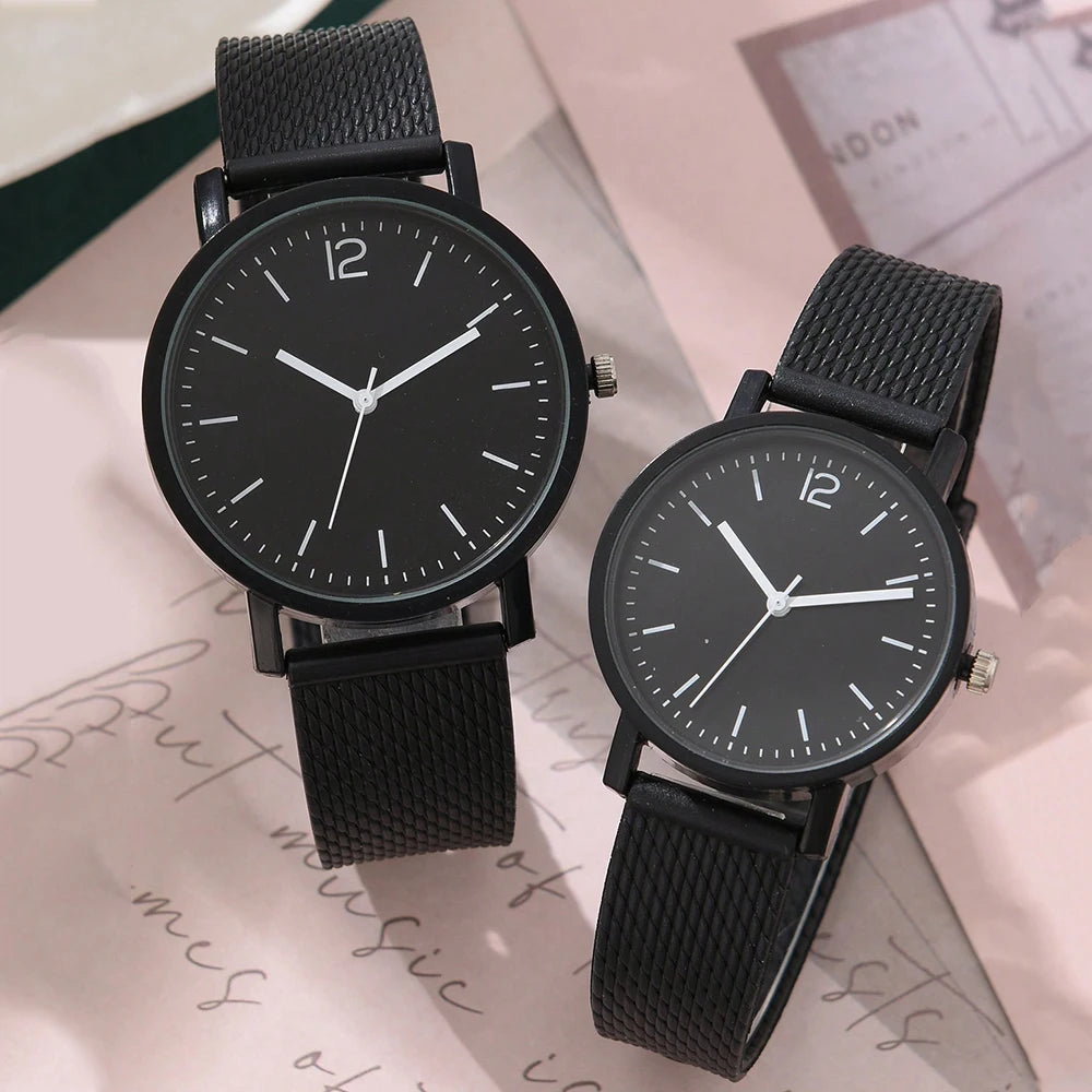 2PCS Set  Fashion  Watches