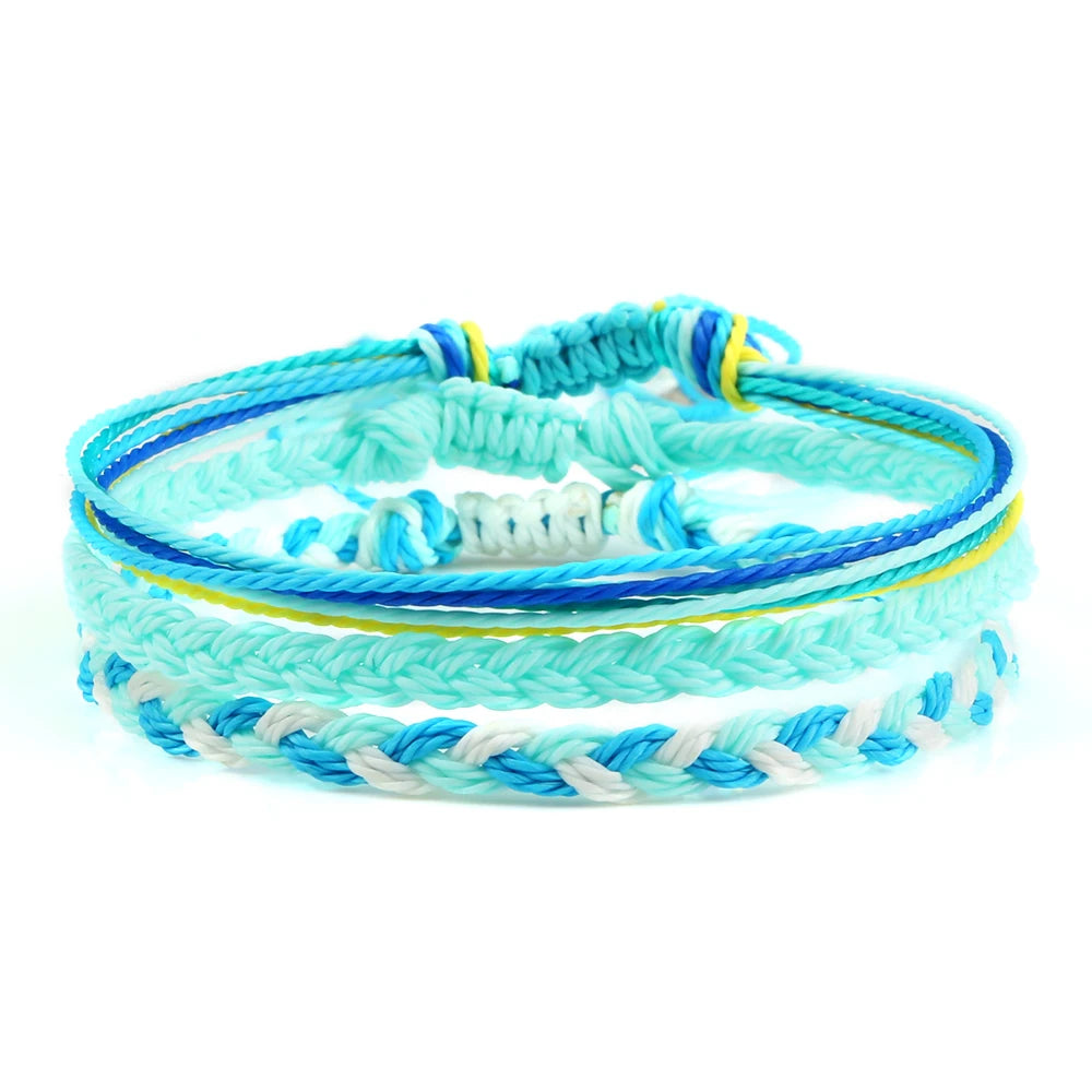 3Pcs/set Multi Color Tibetan Buddhist Bracelet