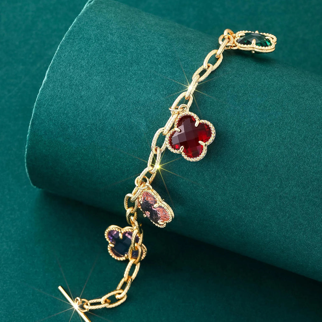 Style of Simple and Personalized Clover Four-Leaf Clover Bracelet
