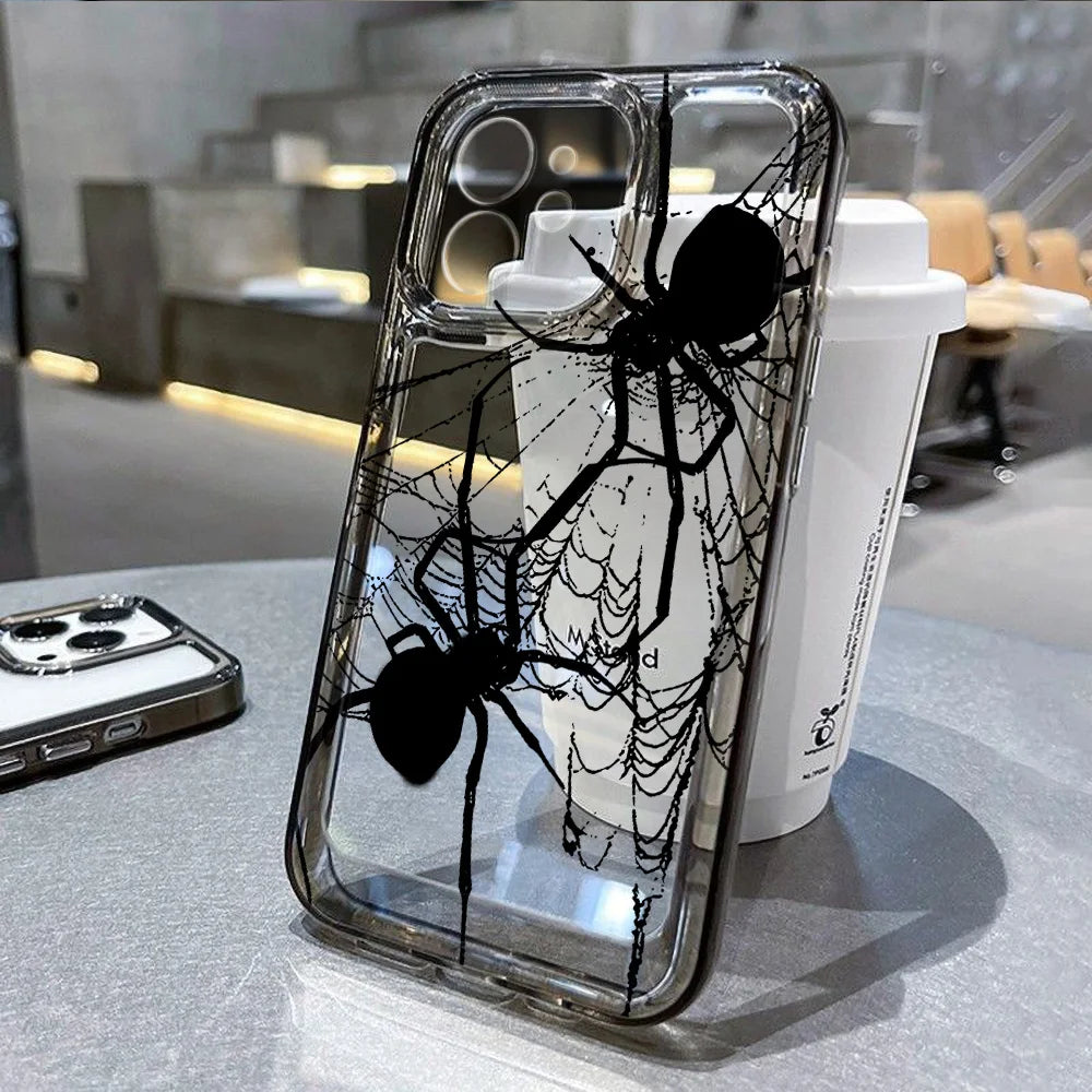 Transparent Phone Case For iPhone Soft Silicone Shockproof Funda Cover