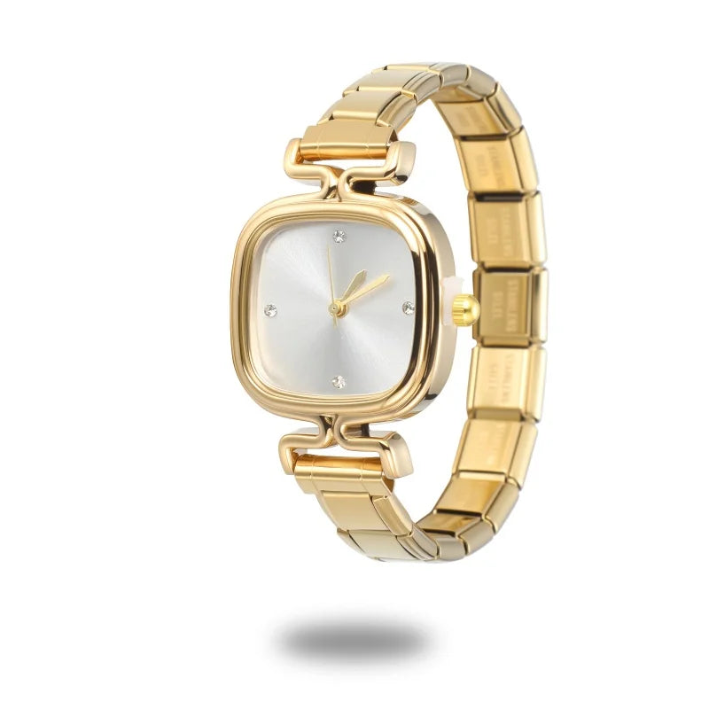 High Quality Men Women's Stainless Steel Round Simple Watch