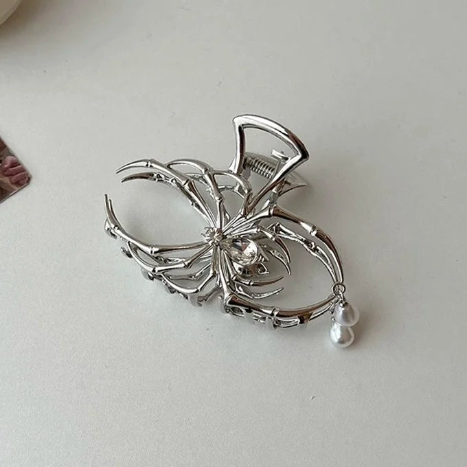 1Pcs Sliver Heart Hair Claw Clips