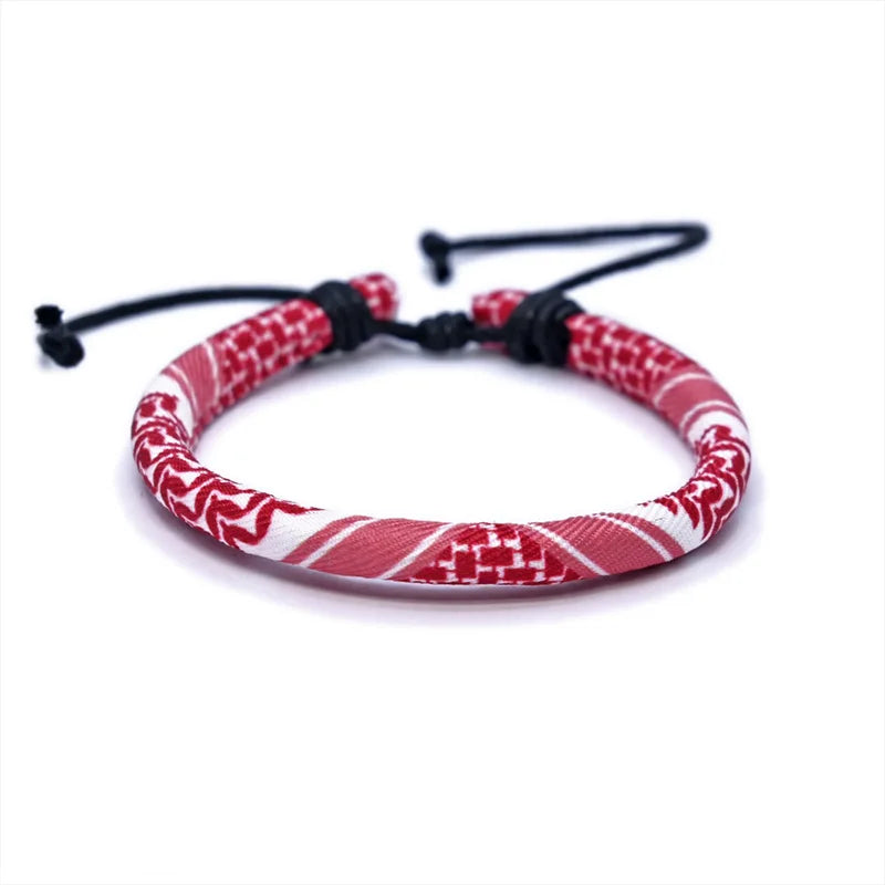 Multicolor Weave Bracelets Traditional Patterns Arabic Scarf Style Bracelet