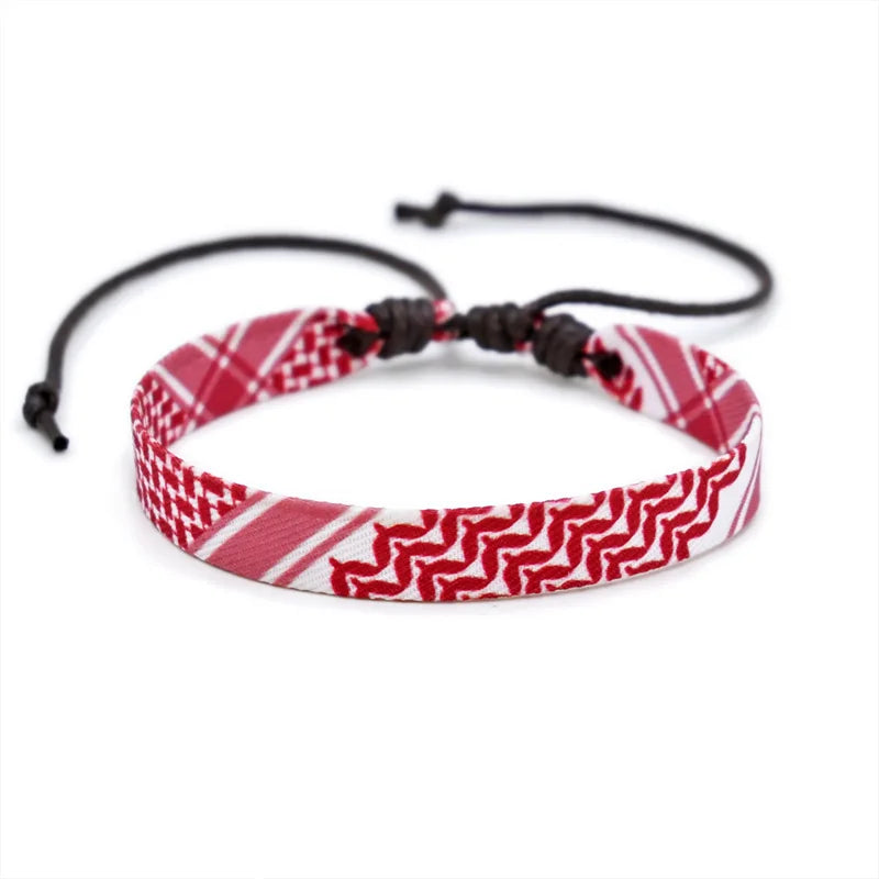 Multicolor Weave Bracelets Traditional Patterns Arabic Scarf Style Bracelet