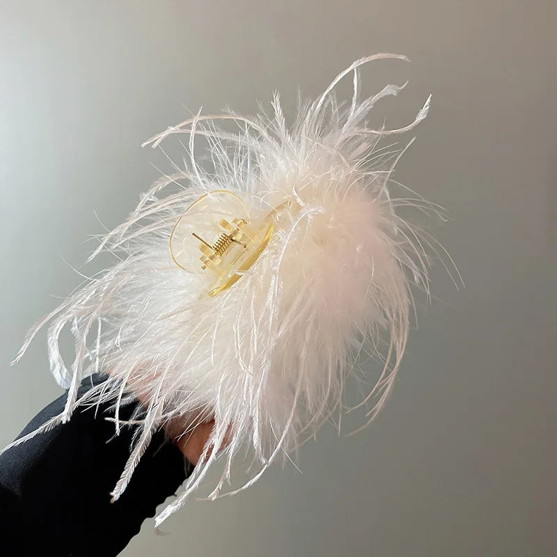 New Large Chiffon Claw Clip Hair