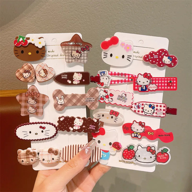 10pcs Children's Hair Clip HelloKitty