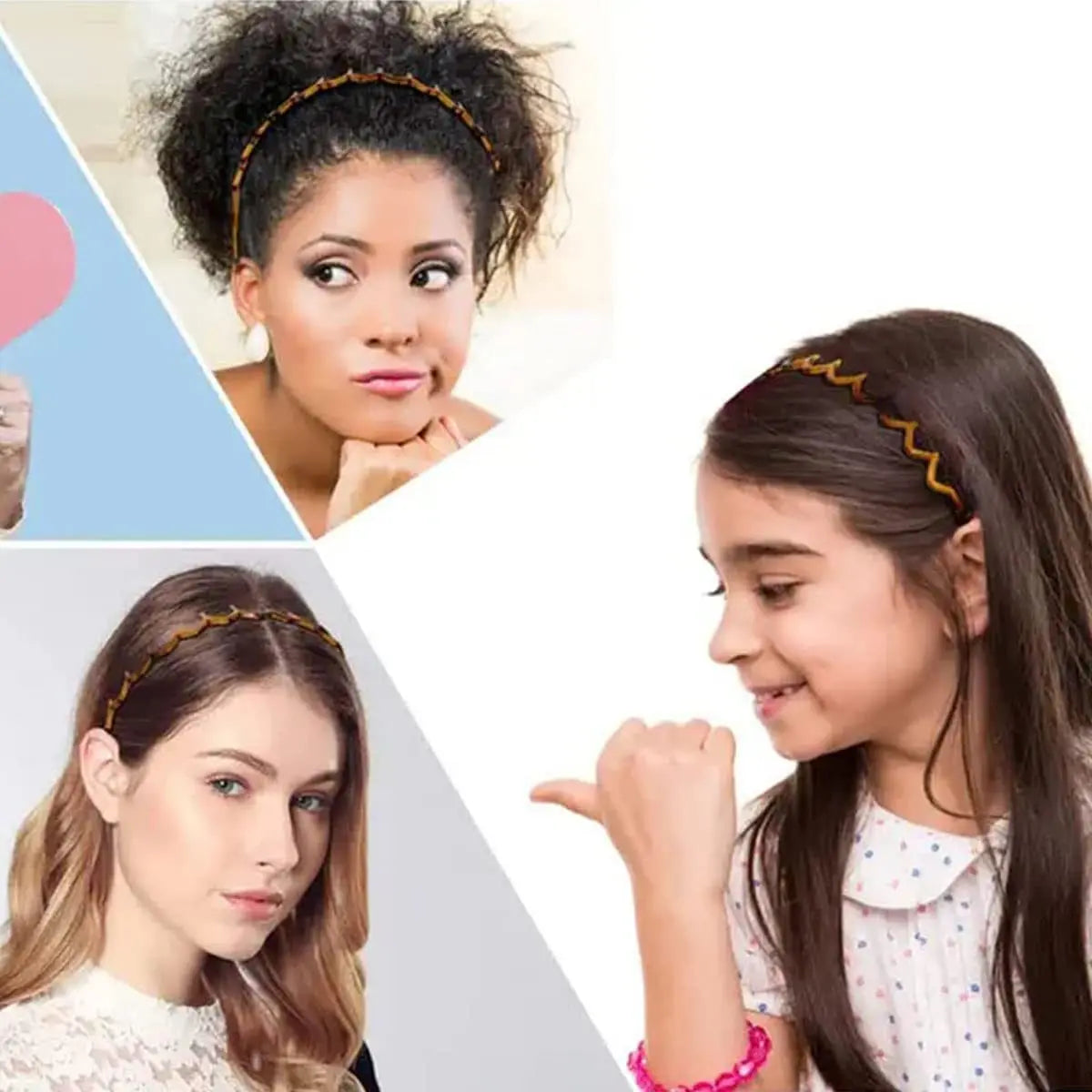 Hair Comb Non-Slip Headband Plastic