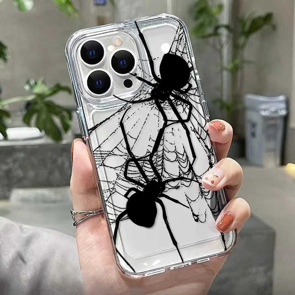 Transparent Phone Case For iPhone Soft Silicone Shockproof Funda Cover