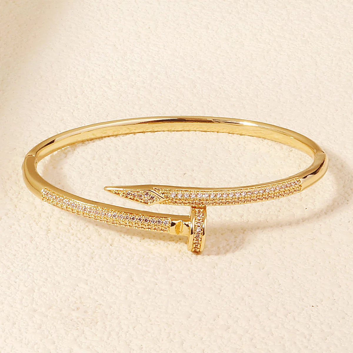 Fashionable Open-ended Copper Zirconium Bracelet Versatile Women's Bracelet for Daily Use Wedding Banquet Bridal Jewelry