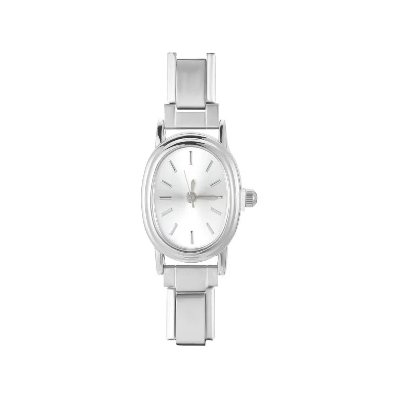 High Quality Men Women's Stainless Steel Round Simple Watch
