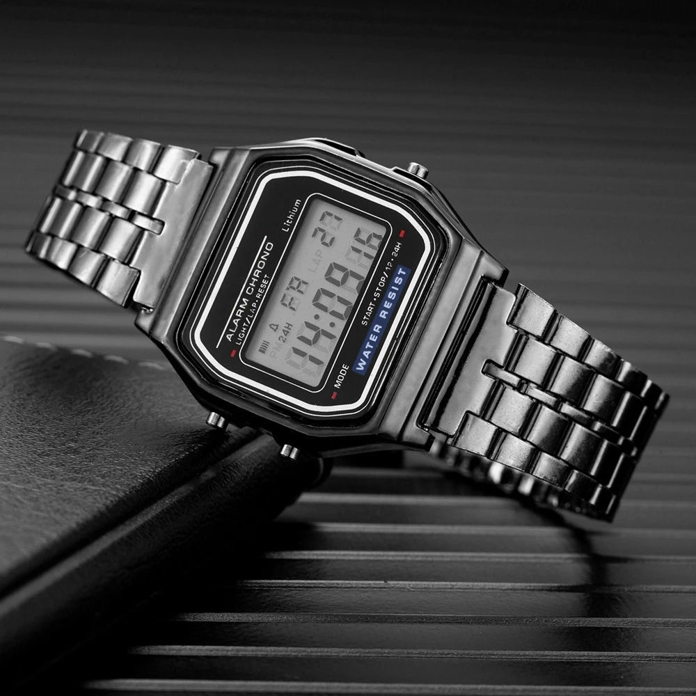 Digital Watches For Waterproof Bracelet Clock Gold
