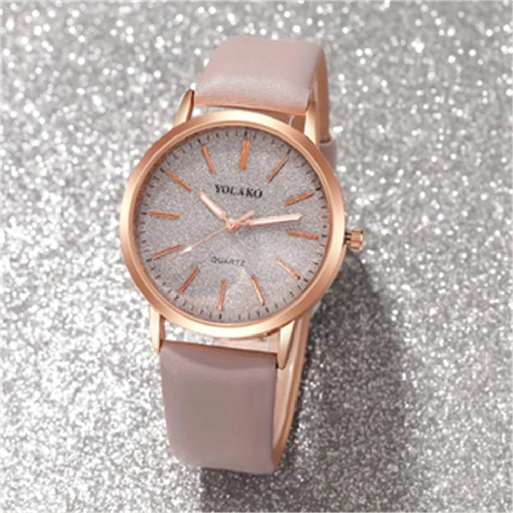 2PCS/Set Women's Watch Shiny Fashion
