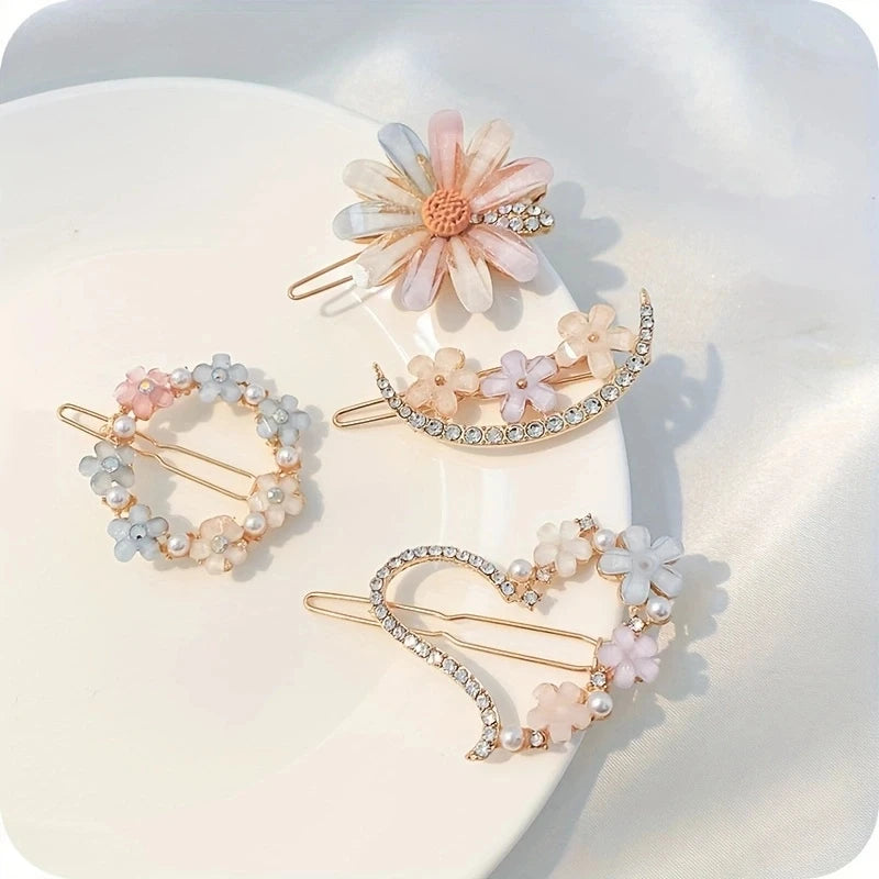 4pcs/set Hair Clips Hairpins