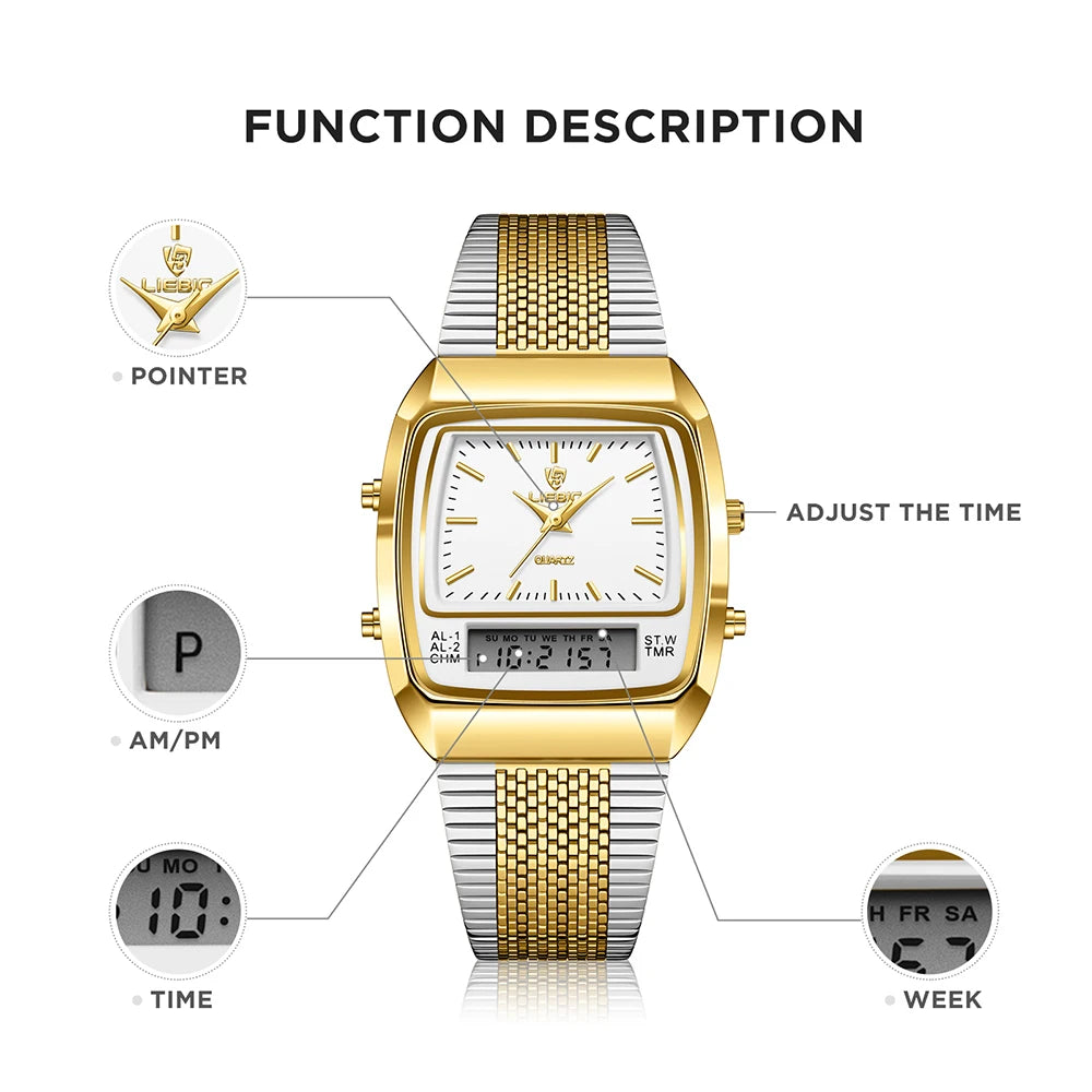 Luxury Digital Quartz Watches For Mens Women