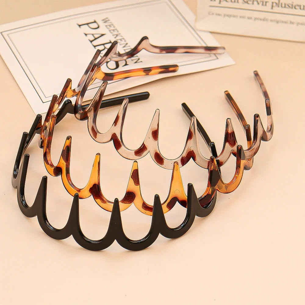 Hair Comb Non-Slip Headband Plastic