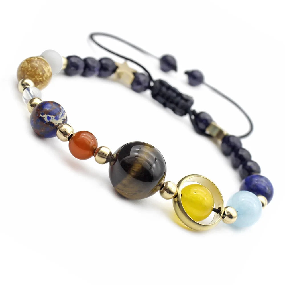 Cosmic Galaxy Solar System Eight Planets Bracelet, Wearing it Means The Universe is Under Control