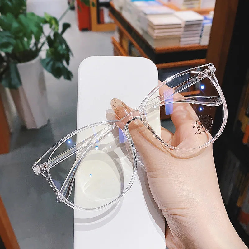 1PC  New Classic Retro Glasses Fashion Internet Celebrity Plain Reading Glasses