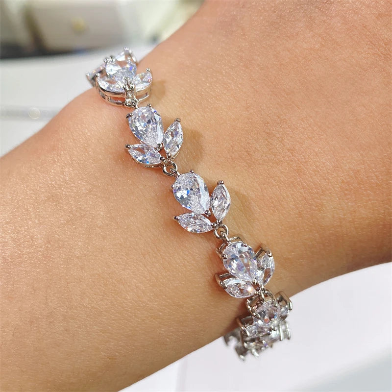 Cubic Zirconia Wedding Bracelets